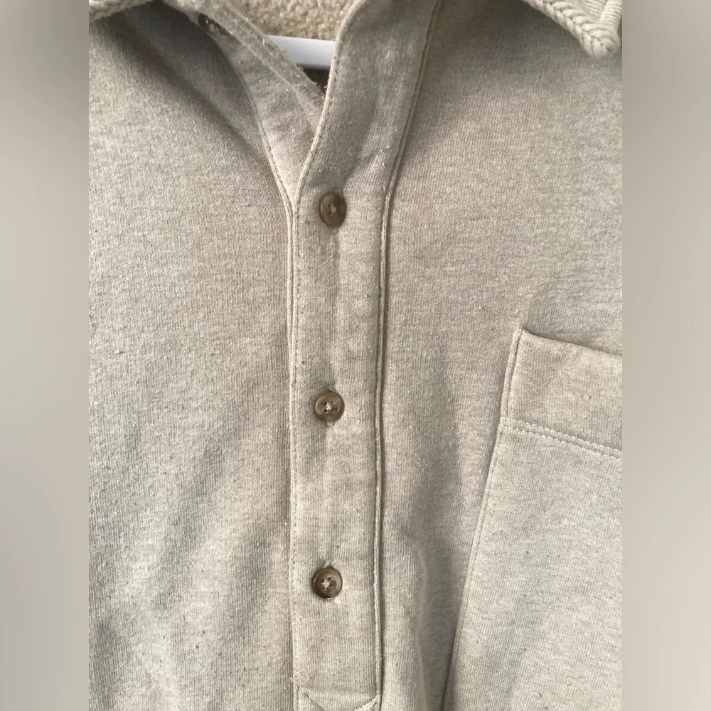ASOS Mens Cream Long-Sleeve Shirt (XL) - Picture 4 of 7